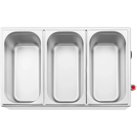 Royal Catering Bemar podgrzewacz elektryczny z kranem 3 x GN 1/3 600 W