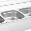 Royal Catering Bemar podgrzewacz do potraw bufet grzewczy z osłoną 3 x GN