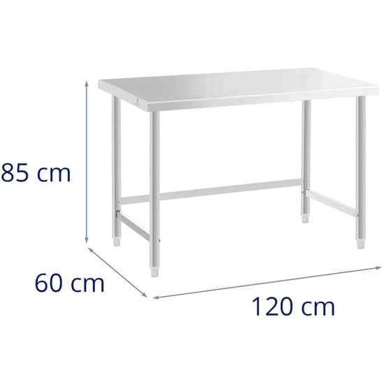 Royal Catering Stół blat roboczy stalowy nierdzewny 120x60cm