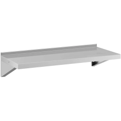 Royal Catering Półka ścienna wisząca kuchenna ze stali do 80 kg 100 x 40 cm