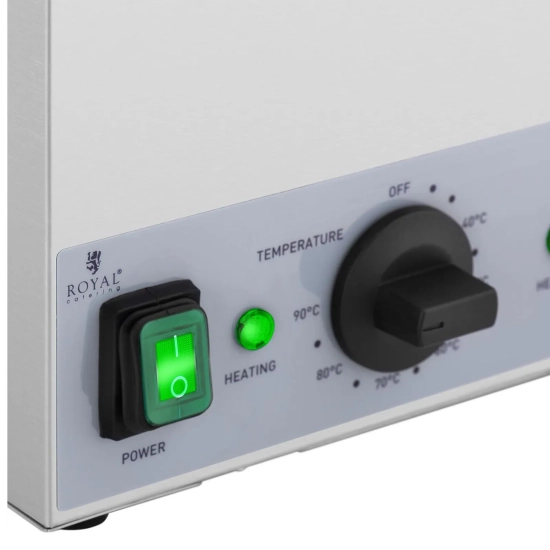 Royal Catering Podgrzewacz do butelek sosów na ciepło 2x 1L 40-90C 400W