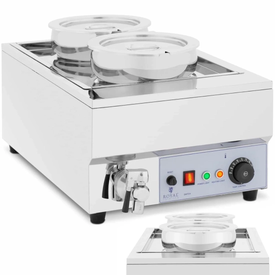 Royal Catering Bemar elektryczny podgrzewacz stacja do zupy fondue