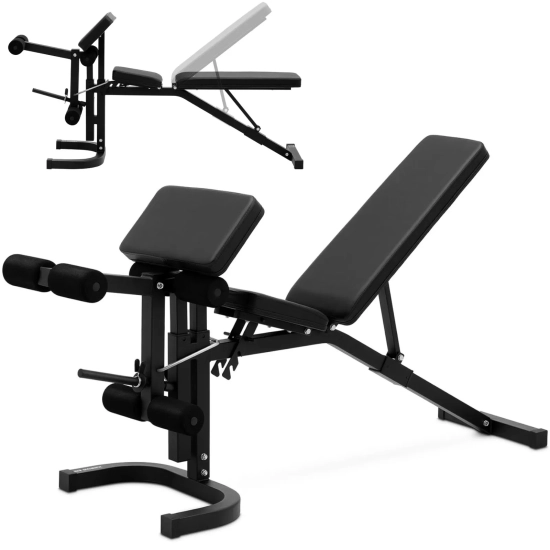 GYMREX Ławka ławeczka treningowa skośna nachylenie 90-180 stopni do 100 kg