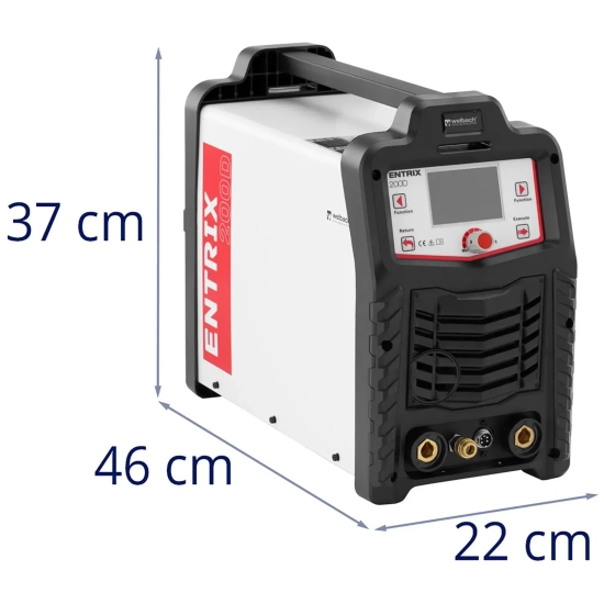 Welbach Spawarka cyfrowa do aluminium ENTRIX TIG MMA HF AC/DC Puls 200A