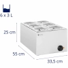 Royal Catering Bemar podgrzewacz elektryczny 6 x GN 1/6 640 W