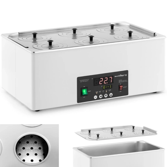 Steinberg Systems Łaźnia wodna laboratoryjna 6 miejscowa 5-100C 22.5 l