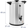 Royal Catering Zaparzacz do kawy herbaty z kranem 20 l 1650 W srebrny