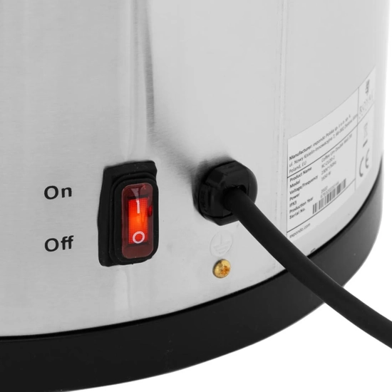 Royal Catering Zaparzacz do kawy herbaty z kranem 20 l 1650 W srebrny