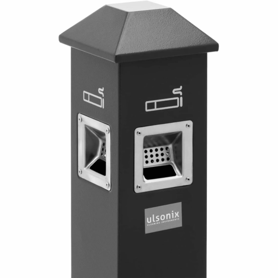 Ulsonix Popielnica popielniczka wolnostojąca zamykana z żelaza 3.5 l