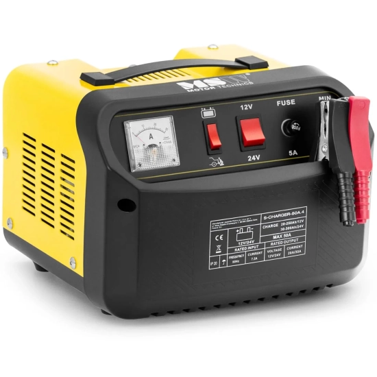 MSW Prostownik samochodowy z rozruchem awaryjnym 12/24 V 45 A