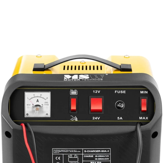 MSW Prostownik samochodowy z rozruchem awaryjnym 12/24 V 45 A