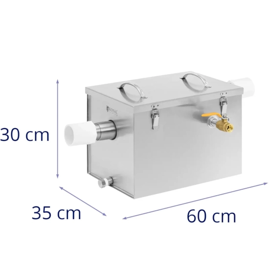 Royal Catering Separator oddzielacz tłuszczu gastronomiczny podzlewowy 21 l