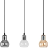 Uniprodo Lampa sufitowa nowoczesna 3 punktowa E27 - szklane dzwonki