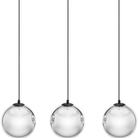 Uniprodo Lampa sufitowa nowoczesna 3 punktowa E27 - szklane kule