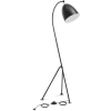 Uniprodo Lampa podłogowa metalowa z regulowanym kloszem E27 125 cm