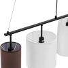 Uniprodo Lampa sufitowa nowoczesna 4 punktowa E14 - biało brązowa