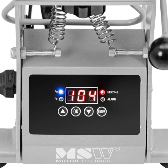 MSW Prasa termotransferowa do czapek z daszkiem kapeluszy LCD 0-250C
