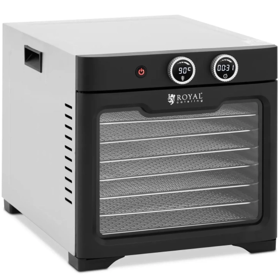 Royal Catering Suszarka do żywności owoców grzybów ziół 8 rusztów 800 W