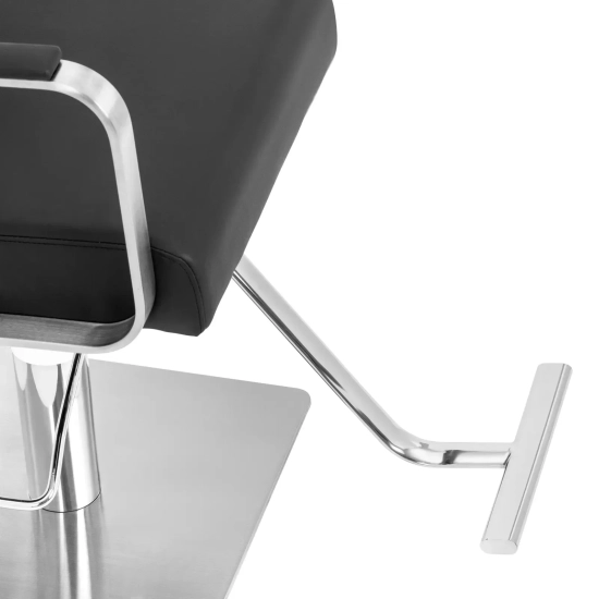 Fotel fryzjerski barberski kosmetyczny z podnóżkiem Physa OTLEY - czarno