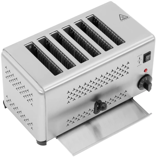 Royal Catering Toster opiekacz kanapkowy do chleba na 6 grzanek 2500 W