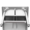 Royal Catering Stół blat roboczy stalowy nierdzewny z 2 półkami 100x70cm