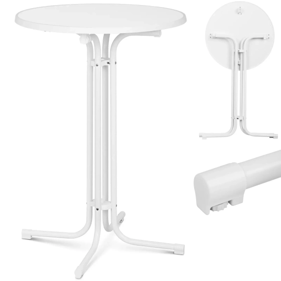 Royal Catering Stół stolik barowy okrągły wysoki składany śr. 80 cm wys
