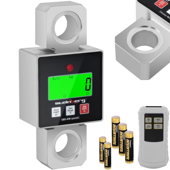 Steinberg Systems Waga hakowa wisząca z pilotem do 5000 kg / 1 lub 2 kg LCD