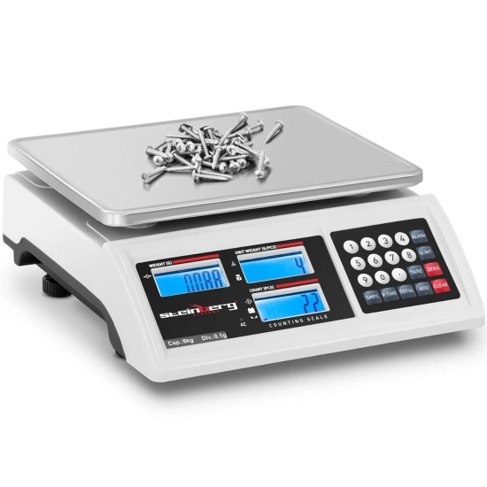 Waga licząca Steinberg Systems SBS-ZW-601, 6 kg / 0,1 g, RS232