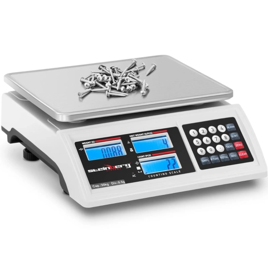 Waga licząca Steinberg Systems SBS-ZW-3005, 30 kg / 0,5 g, RS232