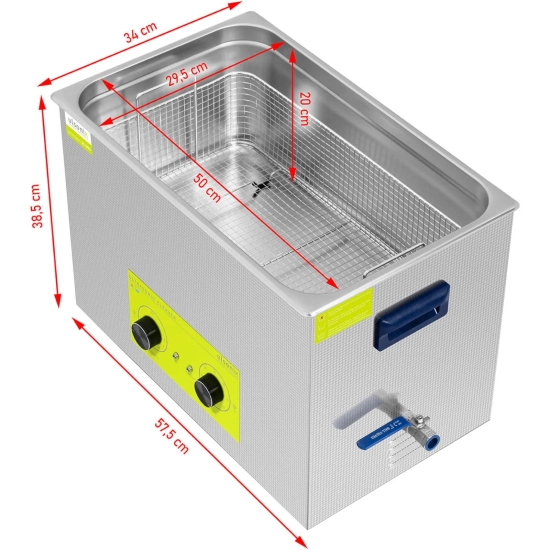 Ulsonix Myjka wanna ultradźwiękowa oczyszczacz 30 l 600 W
