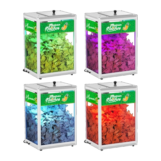 Podświetlany podgrzewacz do nachos popcornu orzeszków LED 100W Royal