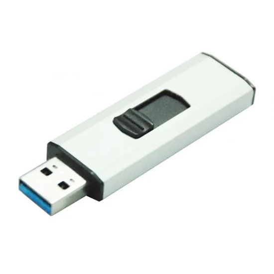 Pendrive MediaRange MR918 128 GB MPN MR918 w kolorze srebrno-czarny, ze złączem USB-A.