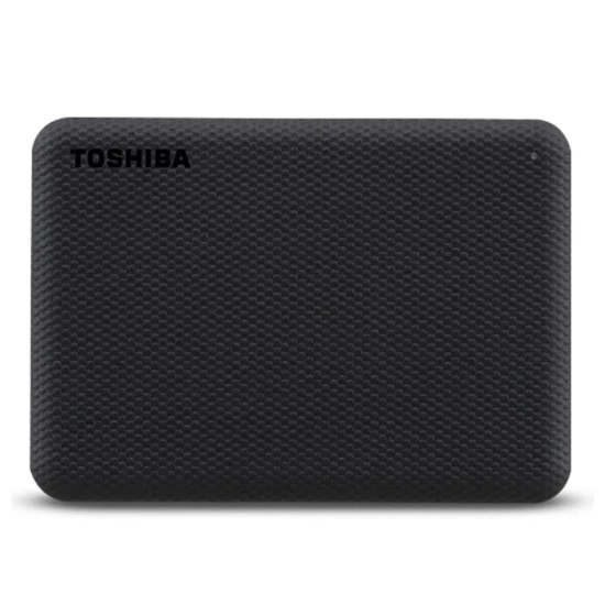Czarny zewnętrzny dysk Toshiba Canvio Advance 1 TB, model HDTCA10EK3AA.