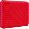 Zewnętrzny dysk HDD Toshiba Canvio Advance 2 TB w kolorze czerwony, model HDTCA20ER3AA.