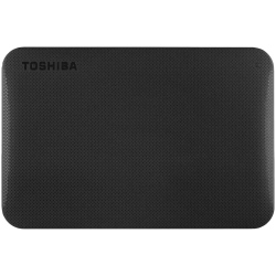Zewnętrzny dysk HDD Toshiba Canvio Ready 1 TB w kolorze czarny, model HDTP310EK3AA.
