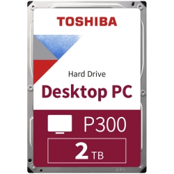 Wewnętrzny dysk HDD Toshiba P300 2 TB, model HDWD220UZSVA, format 3,5".