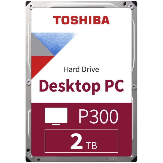 Wewnętrzny dysk HDD Toshiba P300 2 TB, model HDWD220UZSVA, format 3,5".