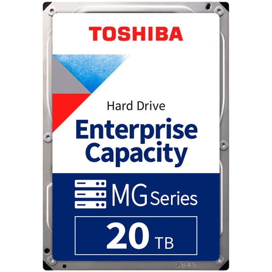 Wewnętrzny dysk HDD Toshiba MG10 Enterprise 20 TB, model MG10ACA20TE.