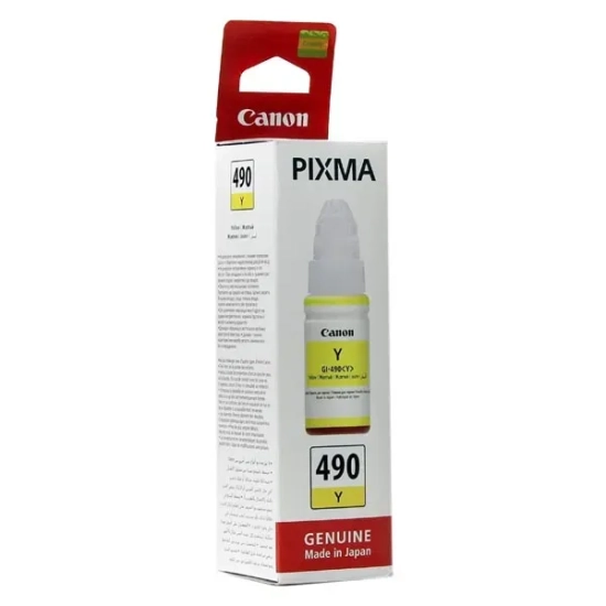 Oryginalny tusz Canon GI-490 Y 0666C001, żółty, 70 ml, 7 000 stron