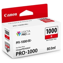 Oryginalny tusz Canon PFI-1000 R red 0554C001, 80 ml, 5 355 stron