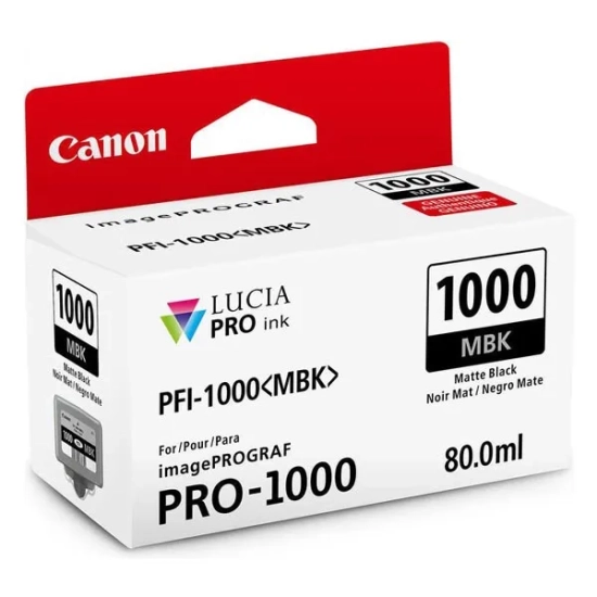 Oryginalny tusz Canon PFI-1000 MBK mat 0545C001, czarny, 80 ml, 5 490 stron