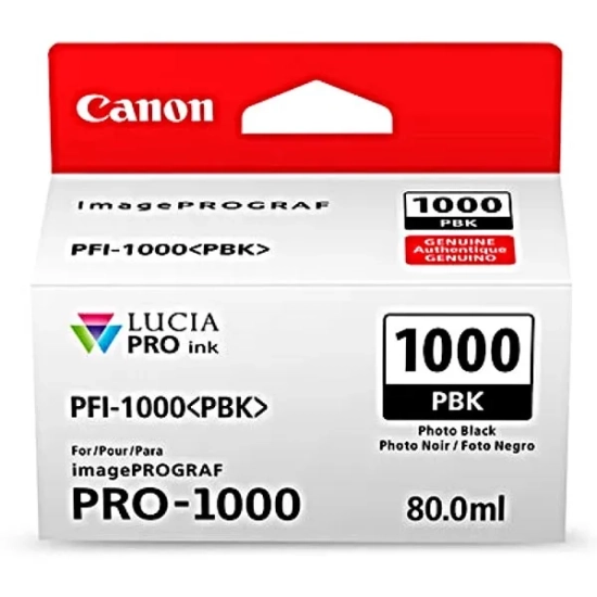 Oryginalny tusz Canon PFI-1000 PBK photo 0546C001, czarny, 80 ml