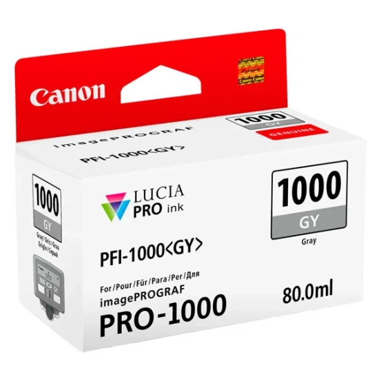 Oryginalny tusz Canon PFI-1000 GY szary 0552C001, 80 ml, 1 465 stron