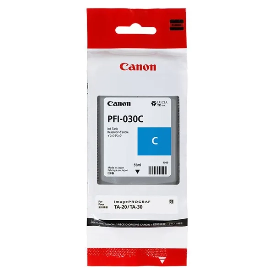 Oryginalny tusz Canon PFI-030 C 3490C001, cyjan, 55 ml