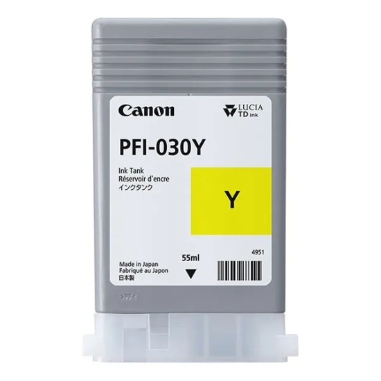 Oryginalny tusz Canon PFI-030 Y 3492C001, żółty, 55 ml
