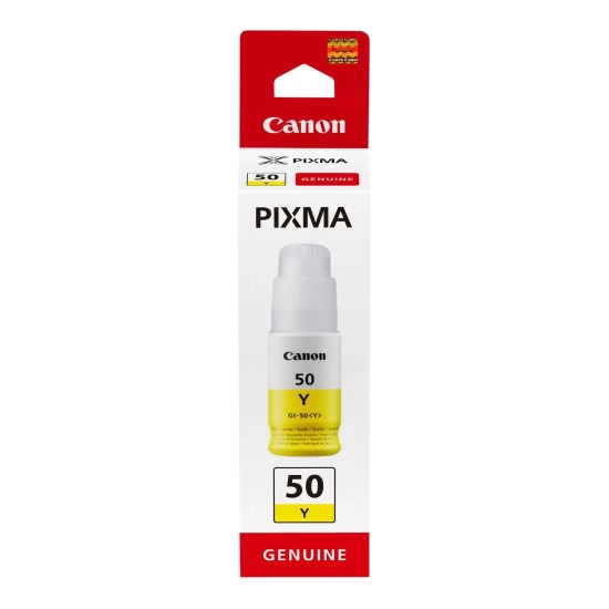 Oryginalny tusz Canon GI-50 Y 3405C001, żółty, 70 ml, 7 700 stron