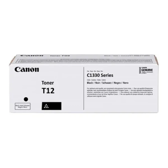 Oryginalny toner Canon T12 BK 5098C006, czarny, 7 400 stron