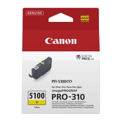 Oryginalny tusz Canon PFI-5100 Y 6955C001, żółty