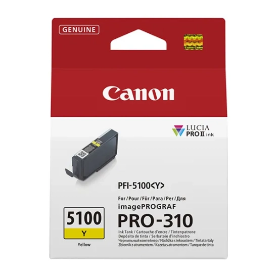 Oryginalny tusz Canon PFI-5100 Y 6955C001, żółty