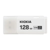 Pendrive KIOXIA TransMemory U301 128 GB (LU301W128GG4), wariant biały, zdejmowana zaślepka.